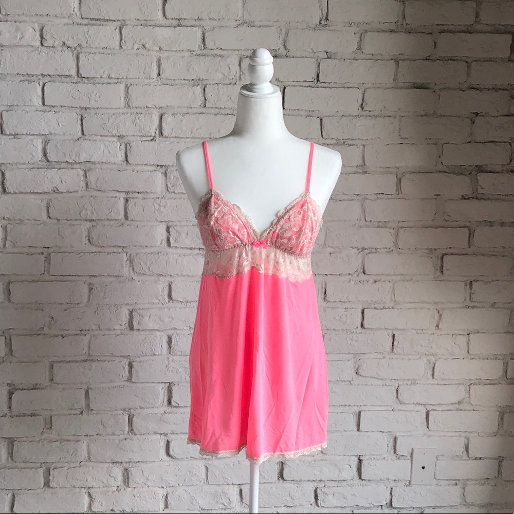 Victoria’s Secret Pink Lace Nighttime lingerie baby doll PJ dress